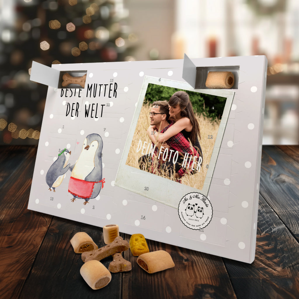 Personalisierter Hunde Foto Adventskalender Pinguin Beste Mutter der Welt Hunde Adventskalender, für, Dankeschön, Geschenk, Schenken, Geburtstag, Geburtstagsgeschenk, Geschenkidee, Danke, Bedanken, Mitbringsel, Freude machen, Geschenktipp, Mama, Mami, Mutter, Muttertag, Mutti, Ma, Tochter, Sohn, Beste Mama, Beste, Supermama