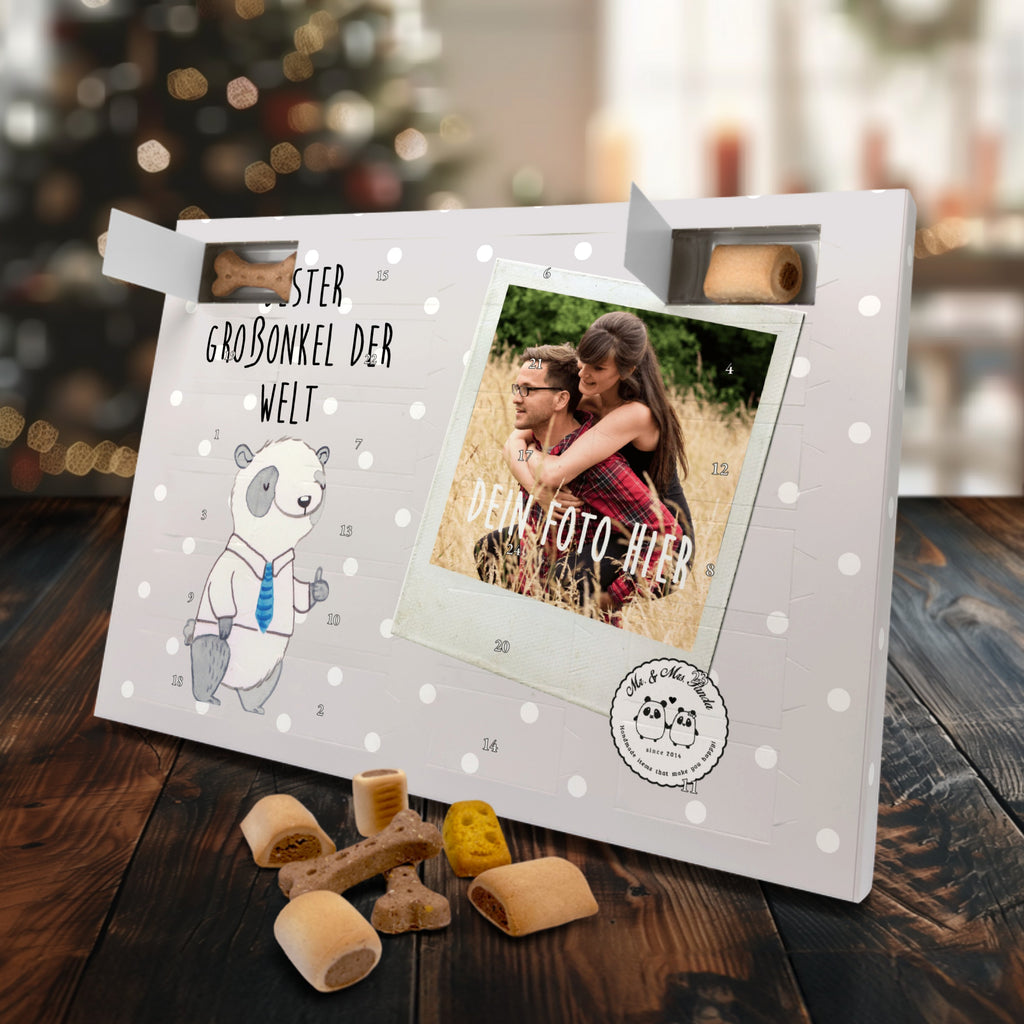 Personalisierter Hunde Foto Adventskalender Panda Bester Großonkel der Welt Hunde Adventskalender, für, Dankeschön, Geschenk, Schenken, Geburtstag, Geburtstagsgeschenk, Geschenkidee, Danke, Bedanken, Mitbringsel, Freude machen, Geschenktipp, Großonkel, Onkel