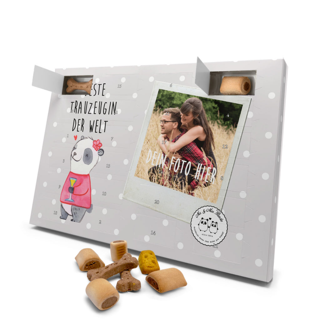 Personalisierter Hunde Foto Adventskalender Panda Beste Trauzeugin der Welt Hunde Adventskalender, für, Dankeschön, Geschenk, Schenken, Geburtstag, Geburtstagsgeschenk, Geschenkidee, Danke, Bedanken, Mitbringsel, Freude machen, Geschenktipp, Trauzeugin, Trauhzeugin, Freundin, Hochzeit, Heirat, JGA, Trauung, Kirche, Standesamt, Braut