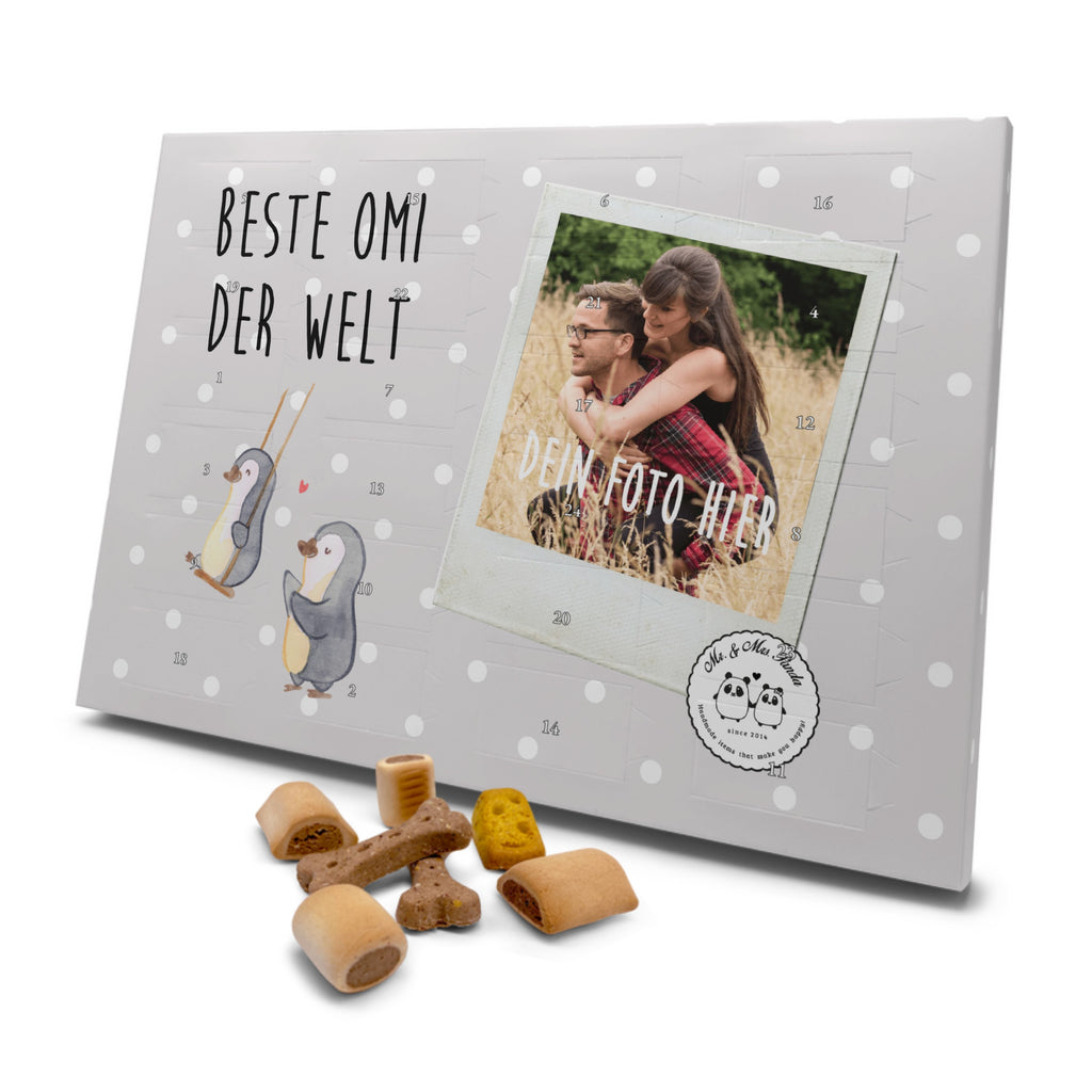 Personalisierter Hunde Foto Adventskalender Pinguin Beste Omi der Welt Hunde Adventskalender, für, Dankeschön, Geschenk, Schenken, Geburtstag, Geburtstagsgeschenk, Geschenkidee, Danke, Bedanken, Mitbringsel, Freude machen, Geschenktipp, Großmutter, Oma, Omi, Großpapa, Großmama, Enkel, Enkelin, Enkelkind, Kleinigkeit, Ommi, Omma, Bester