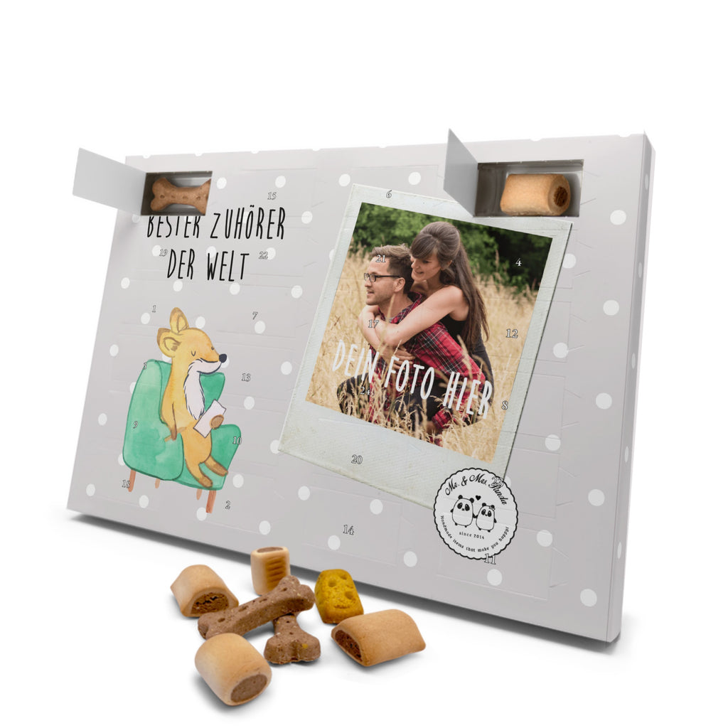 Personalisierter Hunde Foto Adventskalender Fuchs Bester Zuhörer der Welt Hunde Adventskalender, für, Dankeschön, Geschenk, Schenken, Geburtstag, Geburtstagsgeschenk, Geschenkidee, Danke, Bedanken, Mitbringsel, Freude machen, Geschenktipp, Zuhörer, Freund, Freundin, offenes Ohr, Hilfsbereit, Hilfe