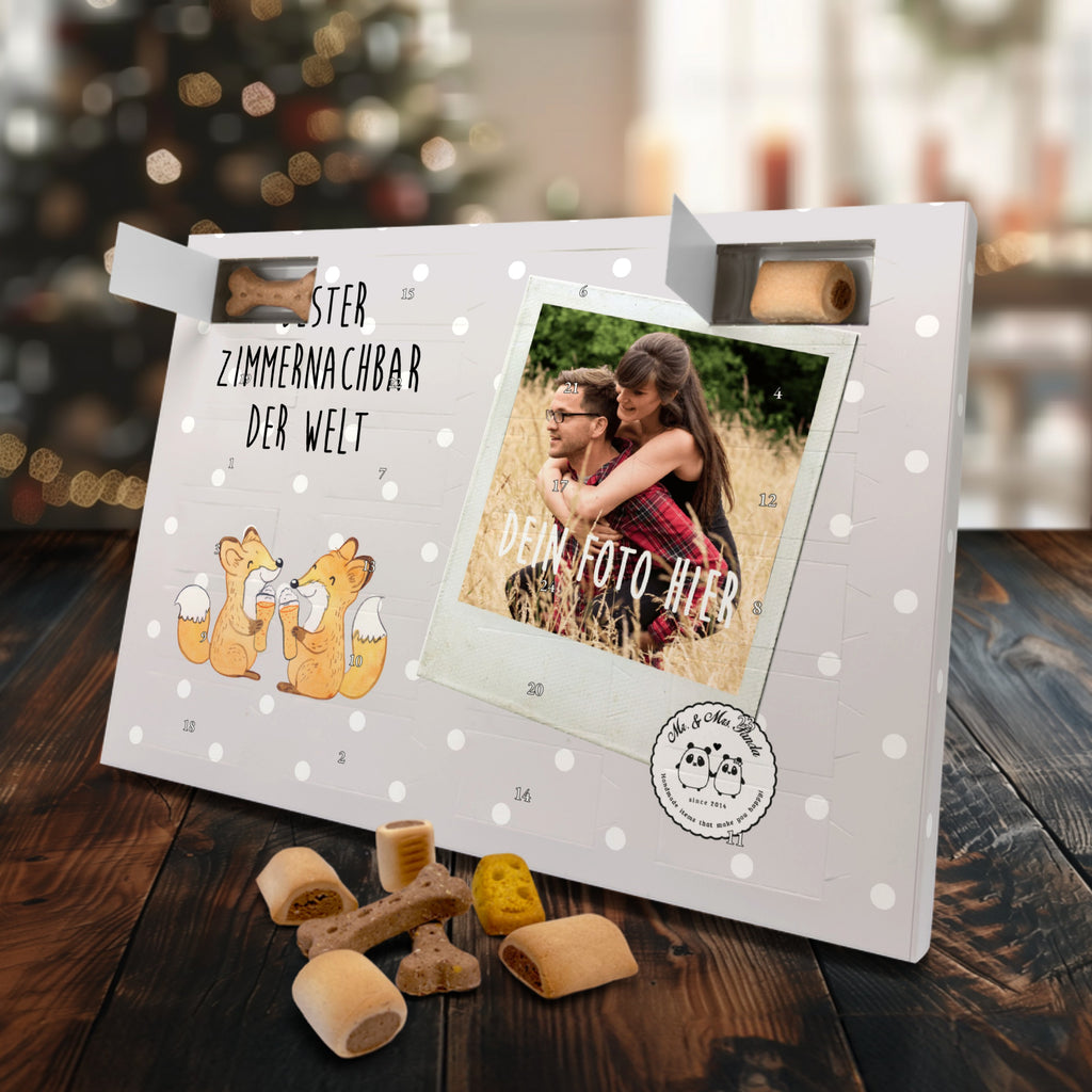 Personalisierter Hunde Foto Adventskalender Fuchs Bester Zimmernachbar der Welt Hunde Adventskalender, für, Dankeschön, Geschenk, Schenken, Geburtstag, Geburtstagsgeschenk, Geschenkidee, Danke, Bedanken, Mitbringsel, Freude machen, Geschenktipp, Zimmernachbar, Zimmernachbarn, Zimmer, Krankenhaus, Patient, Kollegin, Wohnheim, Nachbar, WG, Studentenwohnheim