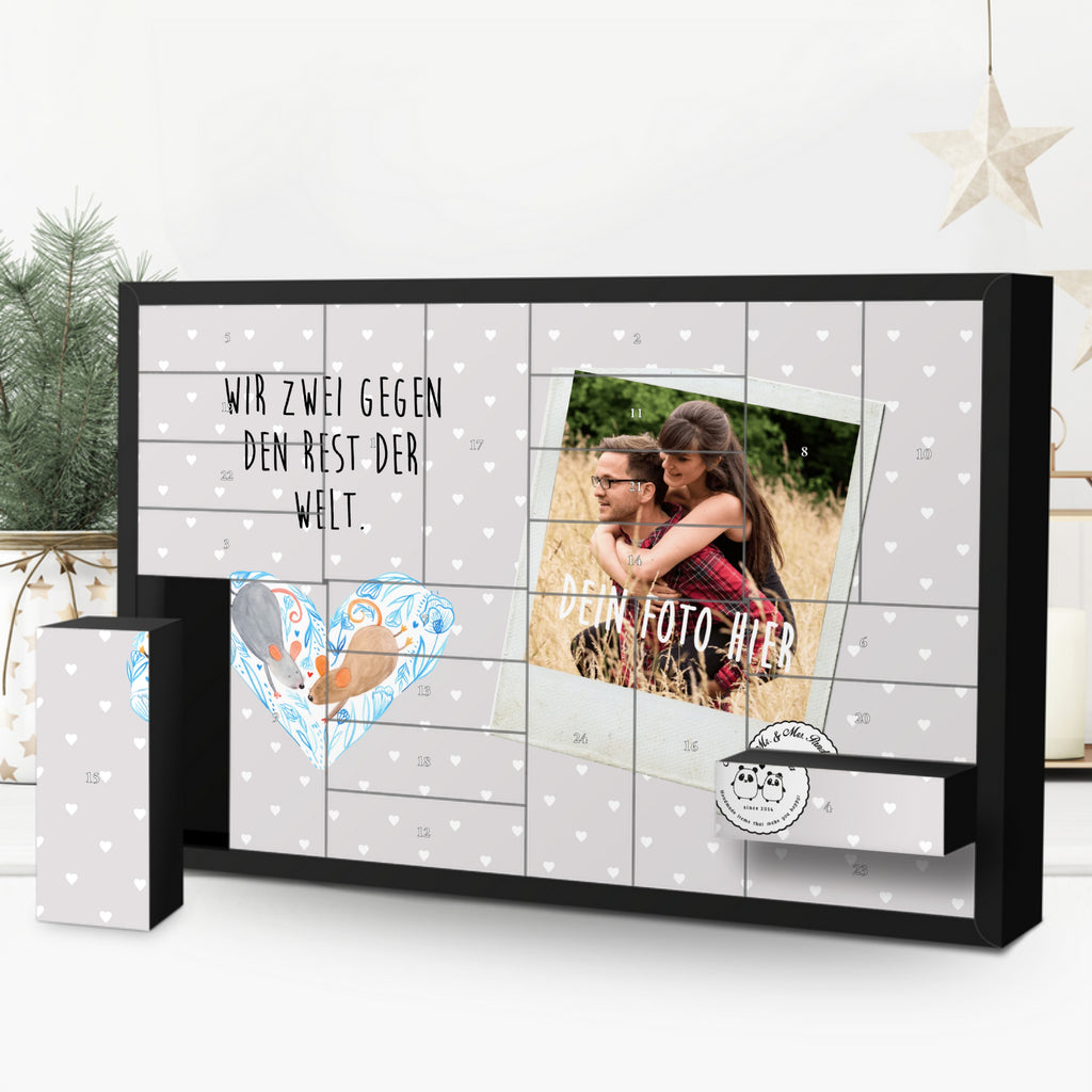 Personalisierter Befüllbarer Foto Adventskalender Mäuse Herz Befüllbarer Adventskalender, Adventskalender zum selbst befüllen, Liebe, Partner, Freund, Freundin, Ehemann, Ehefrau, Heiraten, Verlobung, Heiratsantrag, Liebesgeschenk, Jahrestag, Hocheitstag, Maus, Mäuse, Liebesbotschaft, Liebesbeweis, Hochzeit, Lieblingsmensch, Gemeinsamkeit, Love, Geschenk für zwei