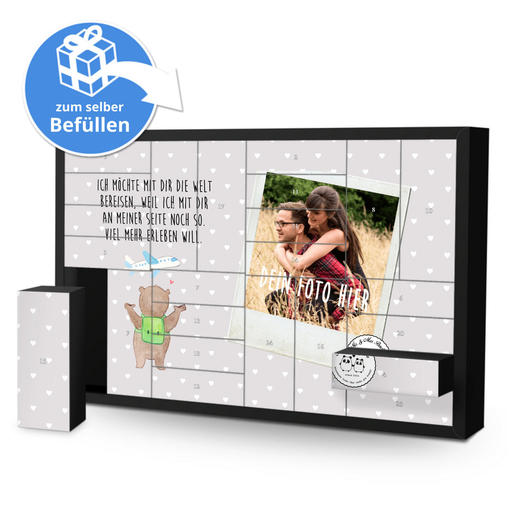 Personalisierter Befüllbarer Foto Adventskalender Bär Flugzeug Befüllbarer Adventskalender, Adventskalender zum selbst befüllen, Liebe, Partner, Freund, Freundin, Ehemann, Ehefrau, Heiraten, Verlobung, Heiratsantrag, Liebesgeschenk, Jahrestag, Hocheitstag, Valentinstag, Geschenk für Frauen, Hochzeitstag, Mitbringsel, Geschenk für Freundin, Geschenk für Partner, Liebesbeweis, für Männer, für Ehemann