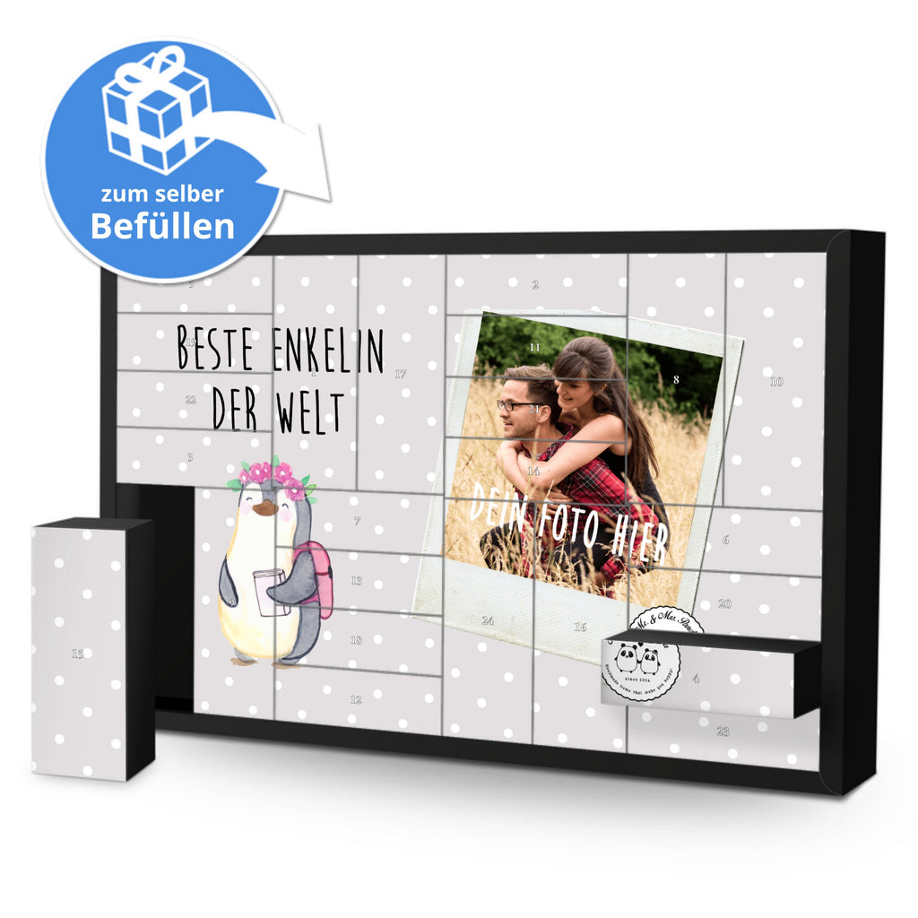 Personalisierter Befüllbarer Foto Adventskalender Pinguin Beste Enkelin der Welt Befüllbarer Adventskalender, Adventskalender zum selbst befüllen, für, Dankeschön, Geschenk, Schenken, Geburtstag, Geburtstagsgeschenk, Geschenkidee, Danke, Bedanken, Mitbringsel, Freude machen, Geschenktipp, Enkelin, Enkelkind, Enkeltochter, Oma, Opa, Kind von Tochter, Kind von Sohn, Großtochter, Taufe