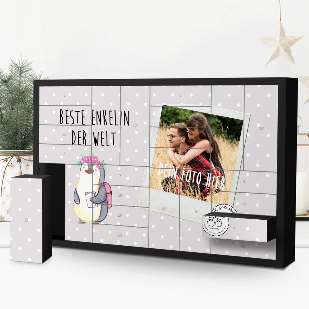 Personalisierter Befüllbarer Foto Adventskalender Pinguin Beste Enkelin der Welt Befüllbarer Adventskalender, Adventskalender zum selbst befüllen, für, Dankeschön, Geschenk, Schenken, Geburtstag, Geburtstagsgeschenk, Geschenkidee, Danke, Bedanken, Mitbringsel, Freude machen, Geschenktipp, Enkelin, Enkelkind, Enkeltochter, Oma, Opa, Kind von Tochter, Kind von Sohn, Großtochter, Taufe