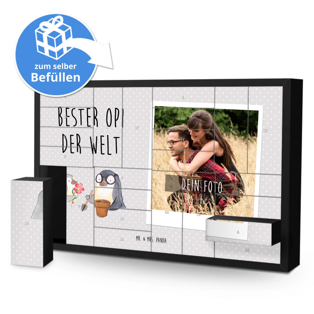 Personalisierter Befüllbarer Foto Adventskalender Pinguin Bester Opi der Welt Personalisierter Befüllbarer Foto Adventskalender, für, Dankeschön, Geschenk, Schenken, Geburtstag, Geburtstagsgeschenk, Geschenkidee, Danke, Bedanken, Mitbringsel, Freude machen, Geschenktipp, Großvater, Grossvater, Opa, Opi. Großpapa, Großeltern, Nichte, Neffe, Kleinigkeit, Oppa, Oppi, Bester