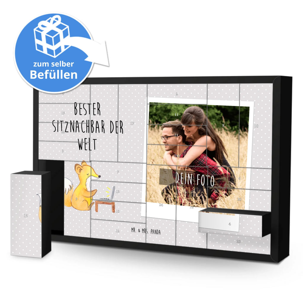 Personalisierter Befüllbarer Foto Adventskalender Fuchs Bester Sitznachbar der Welt Personalisierter Befüllbarer Foto Adventskalender, für, Dankeschön, Geschenk, Schenken, Geburtstag, Geburtstagsgeschenk, Geschenkidee, Danke, Bedanken, Mitbringsel, Freude machen, Geschenktipp, Sitznachbar, Stuhlnachbar, Nachbar, Uni, Universität, Seminar, Kommilitone, Tischnachbar, Schule, Mitschüler, Mitstudent, Hochschule