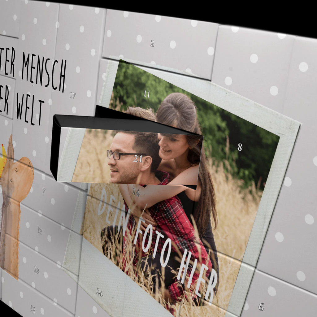 Personalisierter Befüllbarer Foto Adventskalender Lama Bester Mensch der Welt Befüllbarer Adventskalender, Adventskalender zum selbst befüllen, für, Dankeschön, Geschenk, Schenken, Geburtstag, Geburtstagsgeschenk, Geschenkidee, Danke, Bedanken, Mitbringsel, Freude machen, Geschenktipp, Lieblingsmensch, Liebling, Lieblings Mensch, tollster Mensch, Vorbild, Partner, Ehemann, Ehefrau, Liebe, Valentinstag