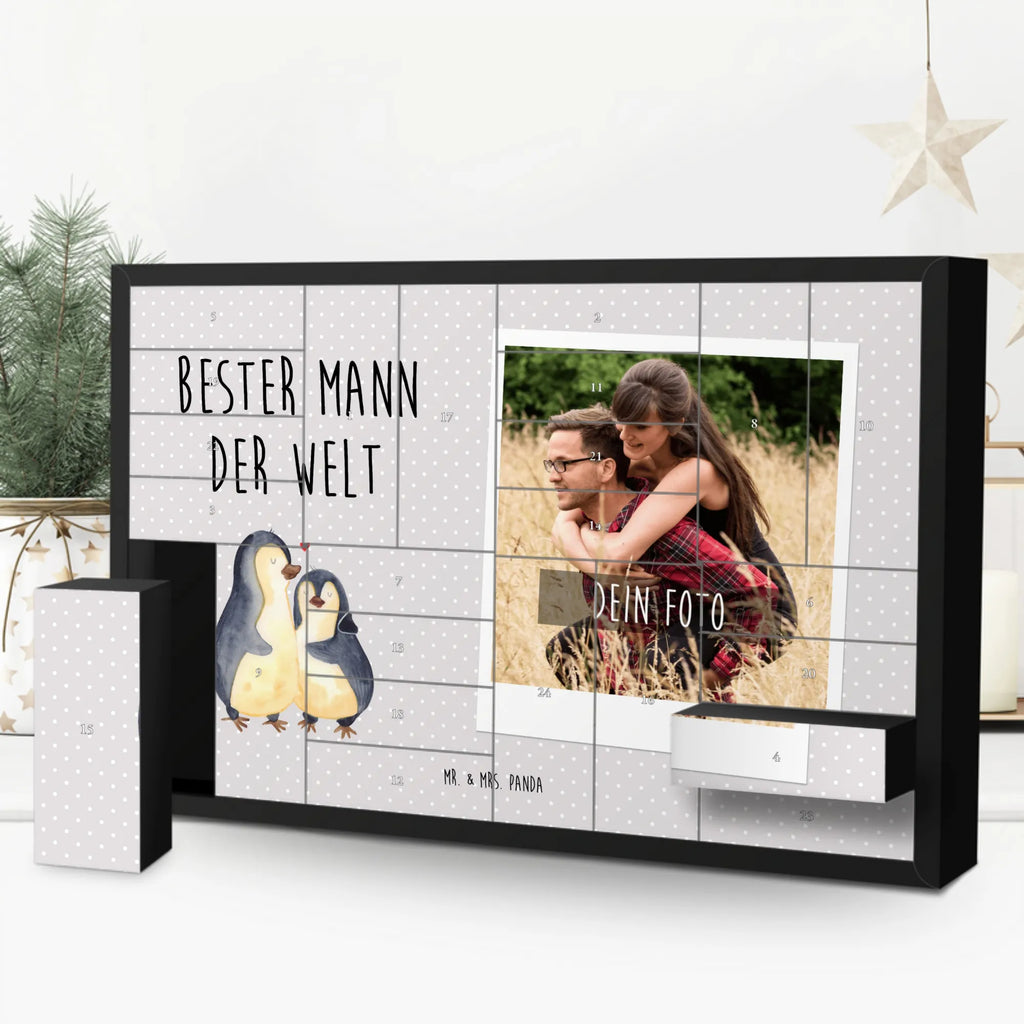 Personalisierter Befüllbarer Foto Adventskalender Pinguin Bester Mann der Welt Personalisierter Befüllbarer Foto Adventskalender, für, Dankeschön, Geschenk, Schenken, Geburtstag, Geburtstagsgeschenk, Geschenkidee, Danke, Bedanken, Mitbringsel, Freude machen, Geschenktipp, Ehemann, Beste, Mann, Partner, Freund, Traummann, Liebling, Ehepartner, Ehe, Gatte, Lebensgefährte, Bräutigam, Kleinigkeit