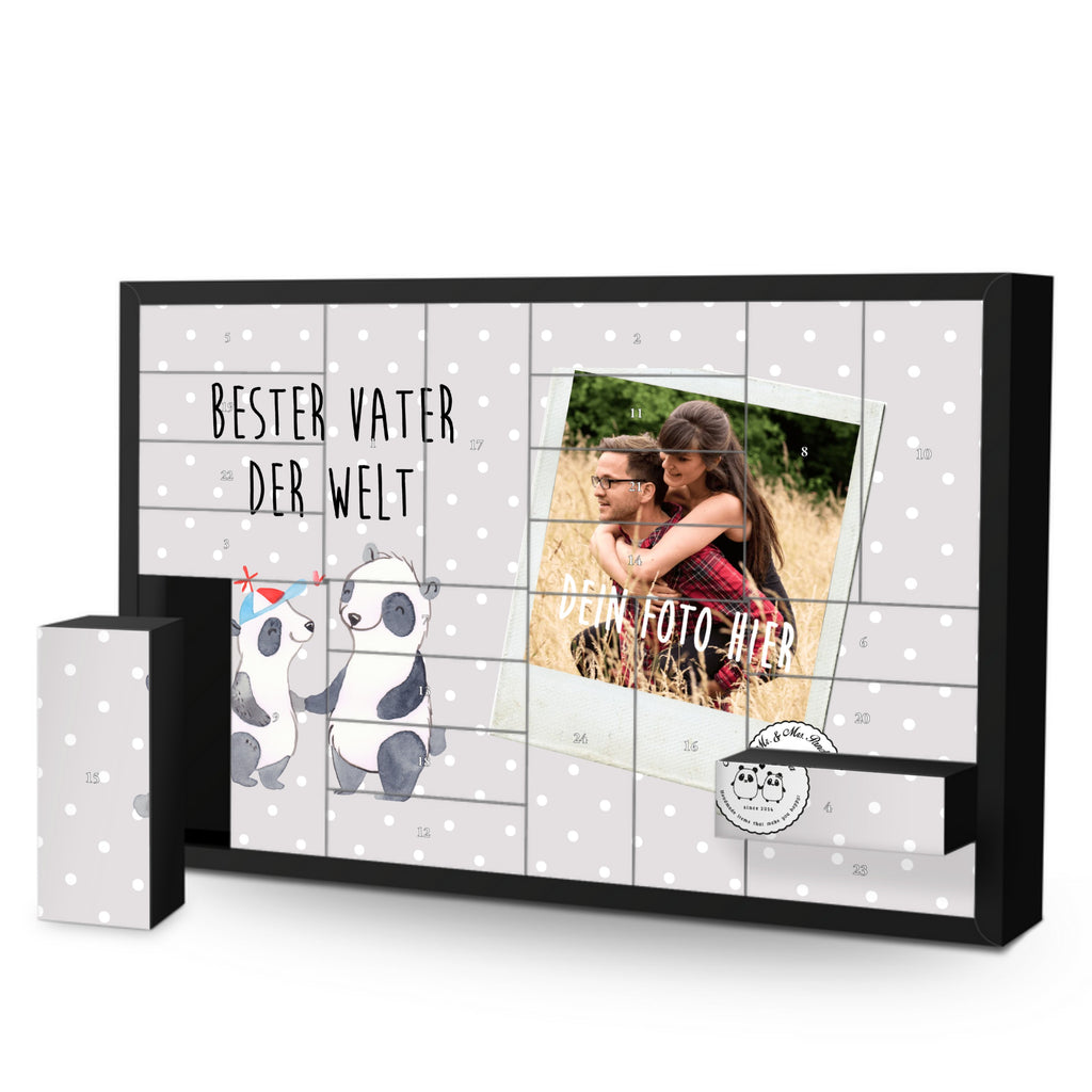 Personalisierter Befüllbarer Foto Adventskalender Panda Bester Vater der Welt Befüllbarer Adventskalender, Adventskalender zum selbst befüllen, für, Dankeschön, Geschenk, Schenken, Geburtstag, Geburtstagsgeschenk, Geschenkidee, Danke, Bedanken, Mitbringsel, Freude machen, Geschenktipp, Vater, Papa, Dad, Daddy, Paps, Papi, Vati, Eltern, Geschenk Vater, Mann, Familie, Bester, Kleinigkeit