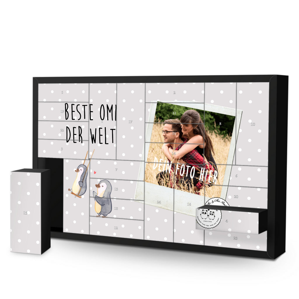 Personalisierter Befüllbarer Foto Adventskalender Pinguin Beste Omi der Welt Befüllbarer Adventskalender, Adventskalender zum selbst befüllen, für, Dankeschön, Geschenk, Schenken, Geburtstag, Geburtstagsgeschenk, Geschenkidee, Danke, Bedanken, Mitbringsel, Freude machen, Geschenktipp, Großmutter, Oma, Omi, Großpapa, Großmama, Enkel, Enkelin, Enkelkind, Kleinigkeit, Ommi, Omma, Bester