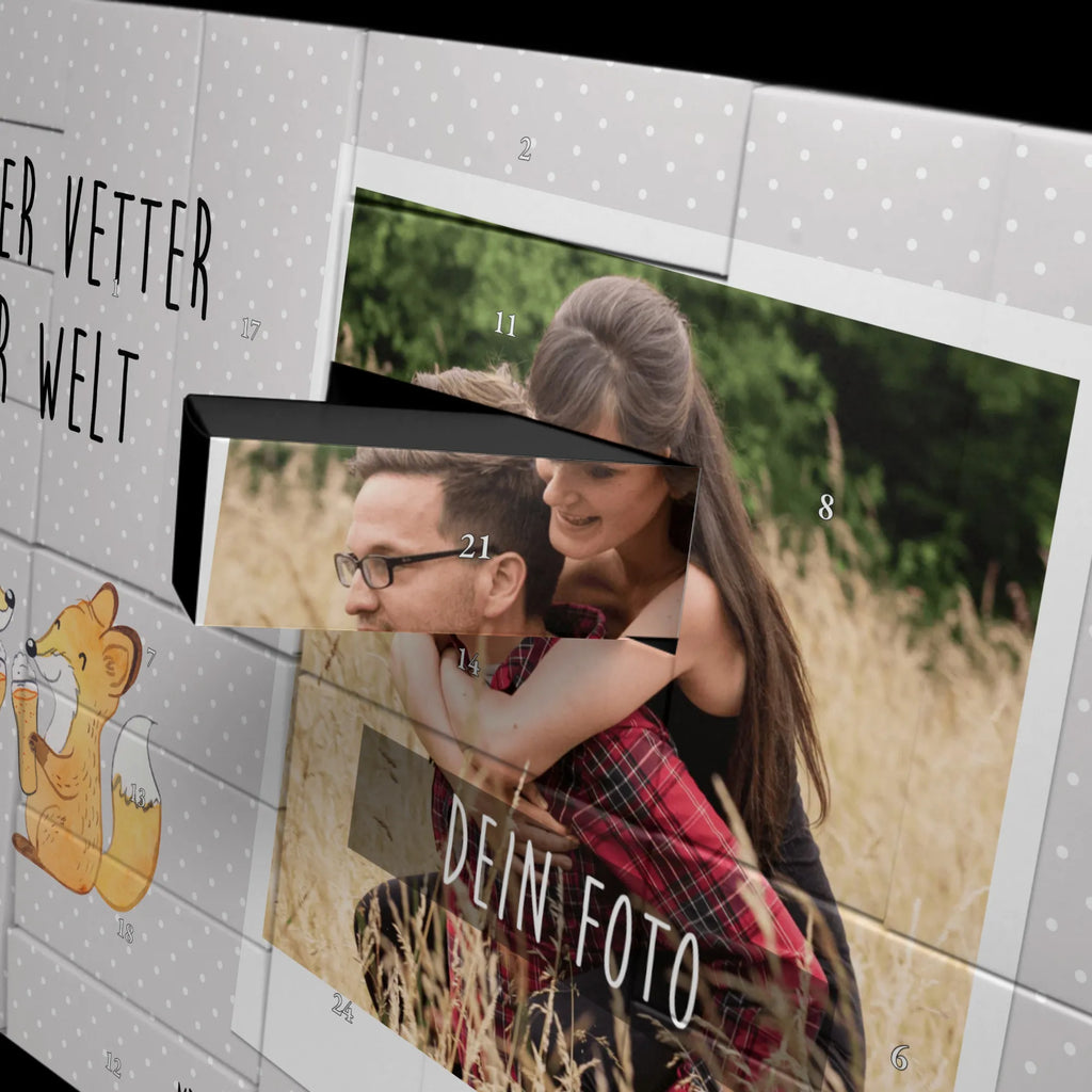 Personalisierter Befüllbarer Foto Adventskalender Fuchs Bester Vetter der Welt Personalisierter Befüllbarer Foto Adventskalender, für, Dankeschön, Geschenk, Schenken, Geburtstag, Geburtstagsgeschenk, Geschenkidee, Danke, Bedanken, Mitbringsel, Freude machen, Geschenktipp, Vetter, Cousin, Kousin, Sohn von Onkel, Sohn von Tante, Familie, Verwandtschaft, Cousine