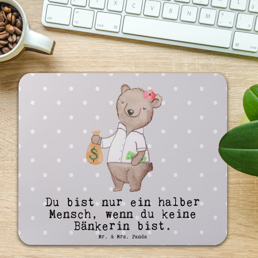 Mauspad Bänkerin mit Herz Mousepad, Computer zubehör, Büroausstattung, PC Zubehör, Arbeitszimmer, Mauspad, Einzigartiges Mauspad, Designer Mauspad, Mausunterlage, Mauspad Büro, Beruf, Ausbildung, Jubiläum, Abschied, Rente, Kollege, Kollegin, Geschenk, Schenken, Arbeitskollege, Mitarbeiter, Firma, Danke, Dankeschön, Bänkerin, Bankfachfrau, Bankangestellte, Bankberaterin