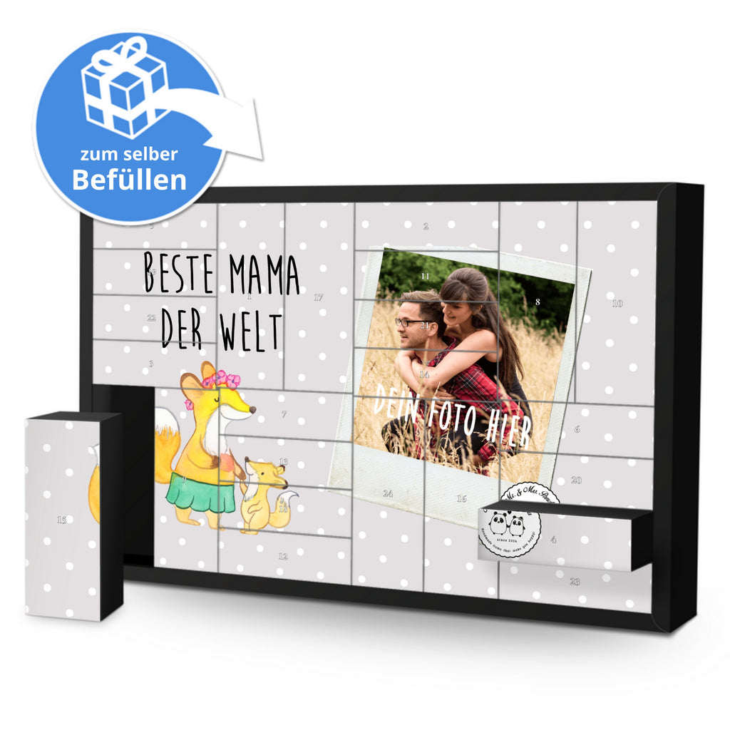 Personalisierter Befüllbarer Foto Adventskalender Fuchs Beste Mama der Welt Befüllbarer Adventskalender, Adventskalender zum selbst befüllen, für, Dankeschön, Geschenk, Schenken, Geburtstag, Geburtstagsgeschenk, Geschenkidee, Danke, Bedanken, Mitbringsel, Freude machen, Geschenktipp, Mama, Mami, Mutter, Muttertag, Mutti, Ma, Tochter, Sohn, Beste Mama, Beste, Supermama