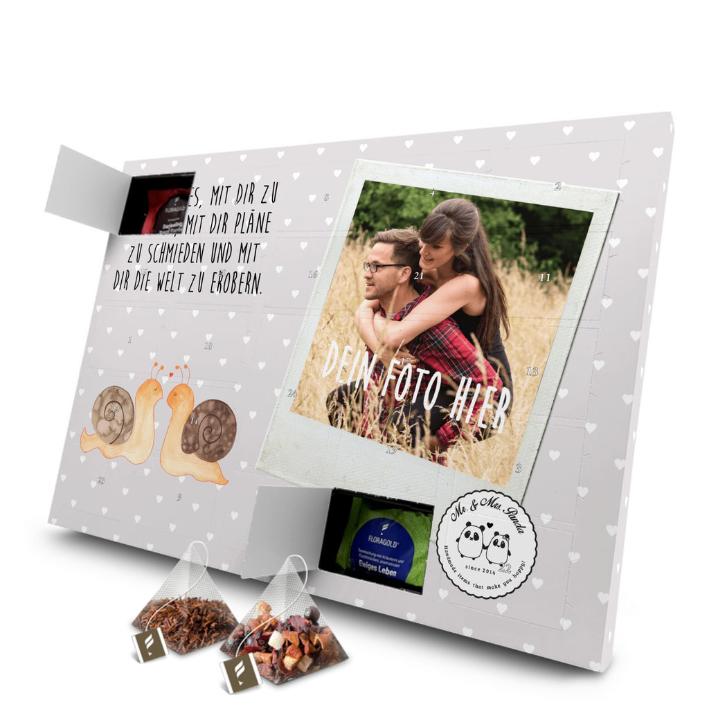 Personalisierter Tee Foto Adventskalender Schnecken Liebe Personalisierter Tee Adventskalender, Liebe, Partner, Freund, Freundin, Ehemann, Ehefrau, Heiraten, Verlobung, Heiratsantrag, Liebesgeschenk, Jahrestag, Hocheitstag