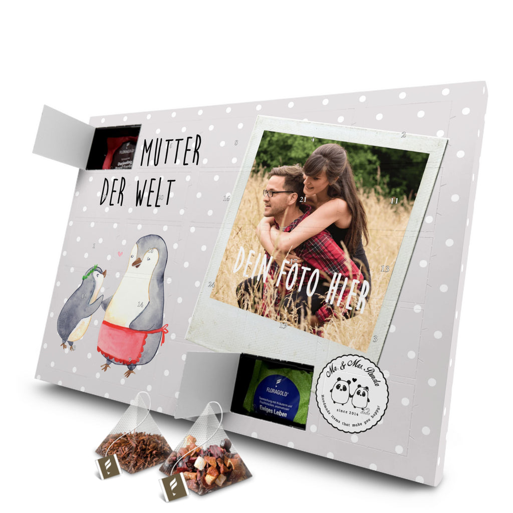 Personalisierter Tee Foto Adventskalender Pinguin Beste Mutter der Welt Personalisierter Tee Adventskalender, für, Dankeschön, Geschenk, Schenken, Geburtstag, Geburtstagsgeschenk, Geschenkidee, Danke, Bedanken, Mitbringsel, Freude machen, Geschenktipp, Mama, Mami, Mutter, Muttertag, Mutti, Ma, Tochter, Sohn, Beste Mama, Beste, Supermama