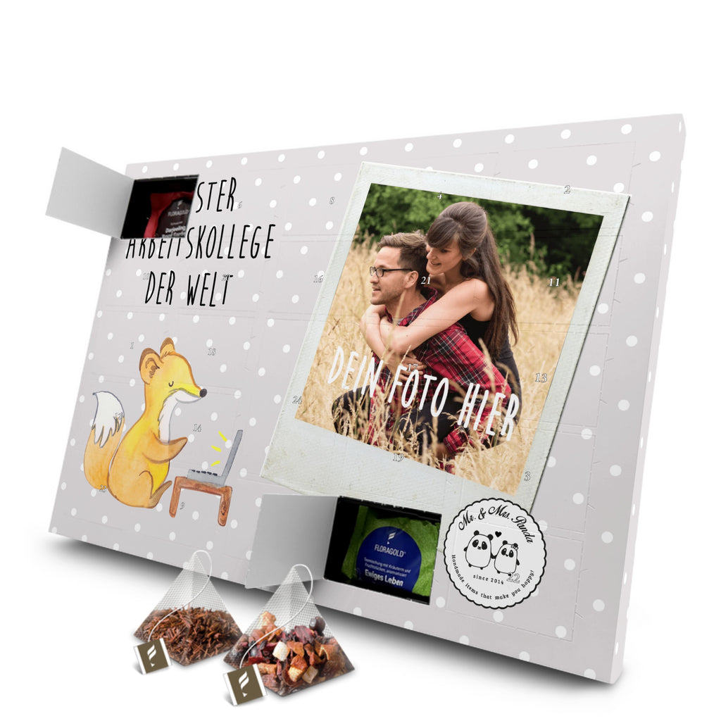 Personalisierter Tee Foto Adventskalender Fuchs Bester Arbeitskollege der Welt Personalisierter Tee Adventskalender, für, Dankeschön, Geschenk, Schenken, Geburtstag, Geburtstagsgeschenk, Geschenkidee, Danke, Bedanken, Mitbringsel, Freude machen, Geschenktipp, Arbeitskollege, Kollege, Büro, Abschiedsgeschenk, Ruhestand, Arbeit, Mitarbeiter, Berufsgenosse, Beruf