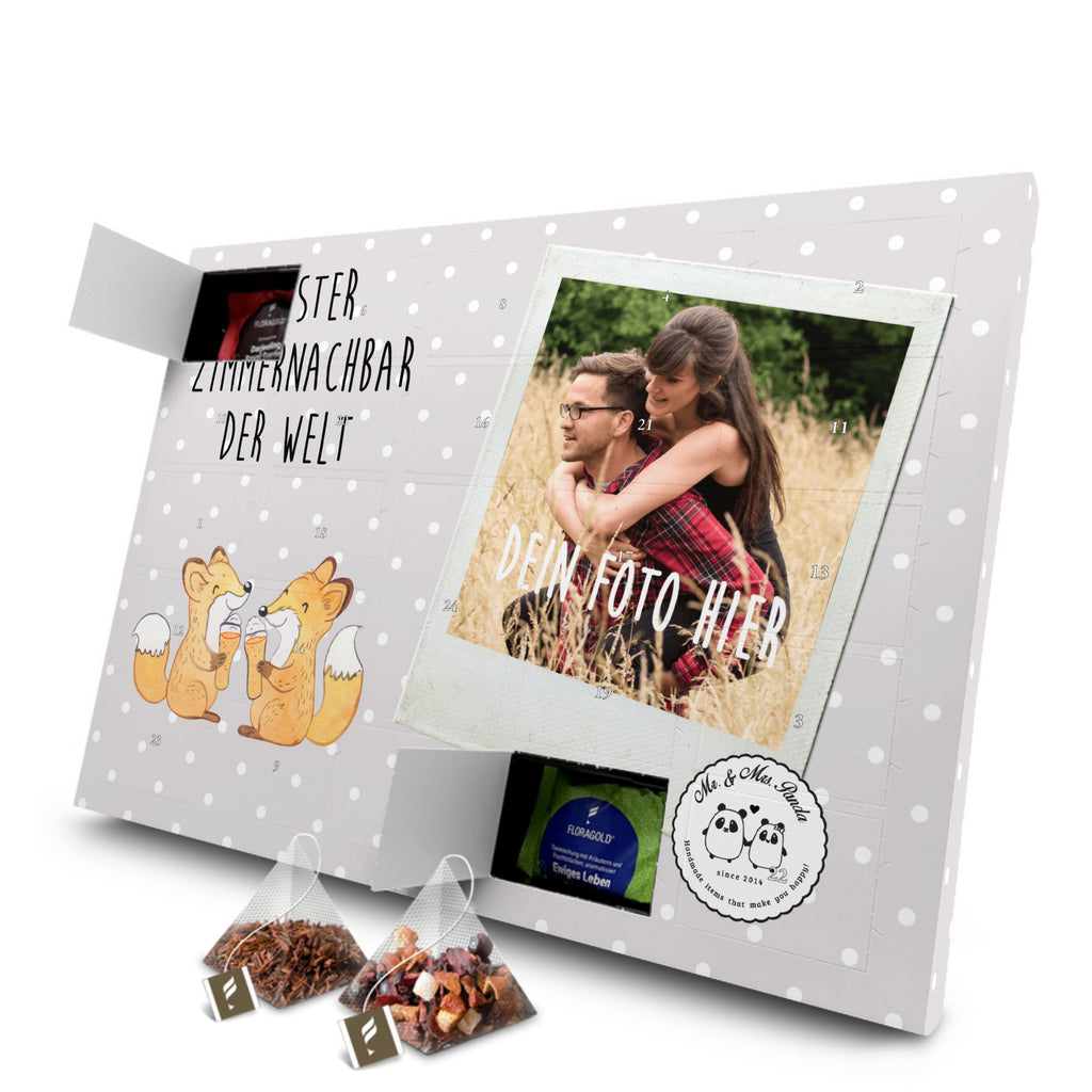 Personalisierter Tee Foto Adventskalender Fuchs Bester Zimmernachbar der Welt Personalisierter Tee Adventskalender, für, Dankeschön, Geschenk, Schenken, Geburtstag, Geburtstagsgeschenk, Geschenkidee, Danke, Bedanken, Mitbringsel, Freude machen, Geschenktipp, Zimmernachbar, Zimmernachbarn, Zimmer, Krankenhaus, Patient, Kollegin, Wohnheim, Nachbar, WG, Studentenwohnheim