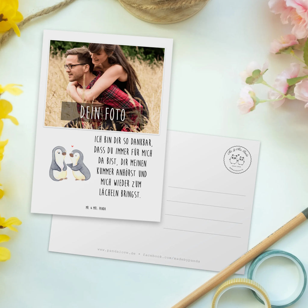 Personalisierte Foto Postkarte Pinguine trösten Personalisierte Foto Postkarte, Liebe, Partner, Freund, Freundin, Ehemann, Ehefrau, Heiraten, Verlobung, Heiratsantrag, Liebesgeschenk, Jahrestag, Hocheitstag, Valentinstag, Geschenk für Frauen, Hochzeitstag, Mitbringsel, Geschenk für Freundin, Geschenk für Partner, Liebesbeweis, für Männer, für Ehemann