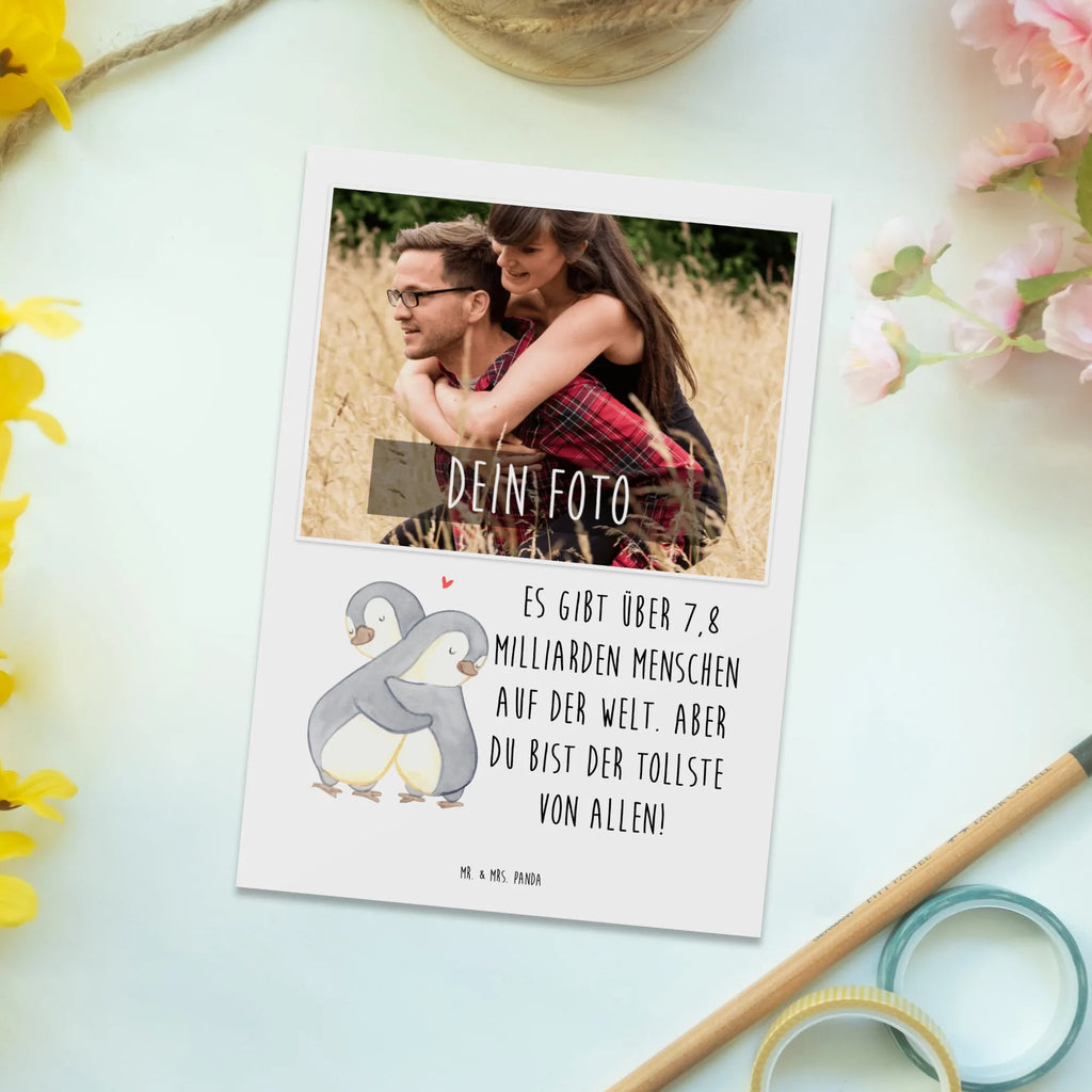 Personalisierte Foto Postkarte Pinguine Kuscheln Personalisierte Foto Postkarte, Liebe, Partner, Freund, Freundin, Ehemann, Ehefrau, Heiraten, Verlobung, Heiratsantrag, Liebesgeschenk, Jahrestag, Hocheitstag, Valentinstag, Geschenk für Frauen, Hochzeitstag, Mitbringsel, Geschenk für Freundin, Geschenk für Partner, Liebesbeweis, für Männer, für Ehemann