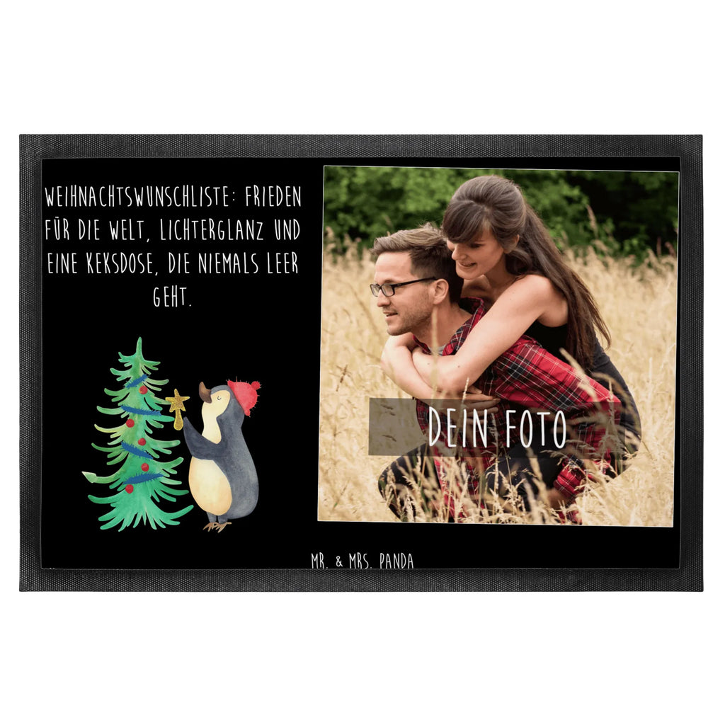 Personalisierte Foto Fußmatte Pinguin Weihnachtsbaum Personalisierte Foto Fußmatte, Winter, Weihnachten, Weihnachtsdeko, Nikolaus, Advent, Heiligabend, Wintermotiv, Pinguin