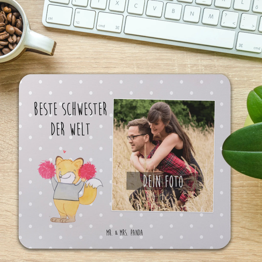 Personalisiertes Foto Mauspad Fuchs Beste Schwester der Welt Personalisiertes Foto Mauspad, für, Dankeschön, Geschenk, Schenken, Geburtstag, Geburtstagsgeschenk, Geschenkidee, Danke, Bedanken, Mitbringsel, Freude machen, Geschenktipp, Schwester, Geschwister, Schwesterherz, Sister, Familie, Kleinigkeit, Beste, Tochter