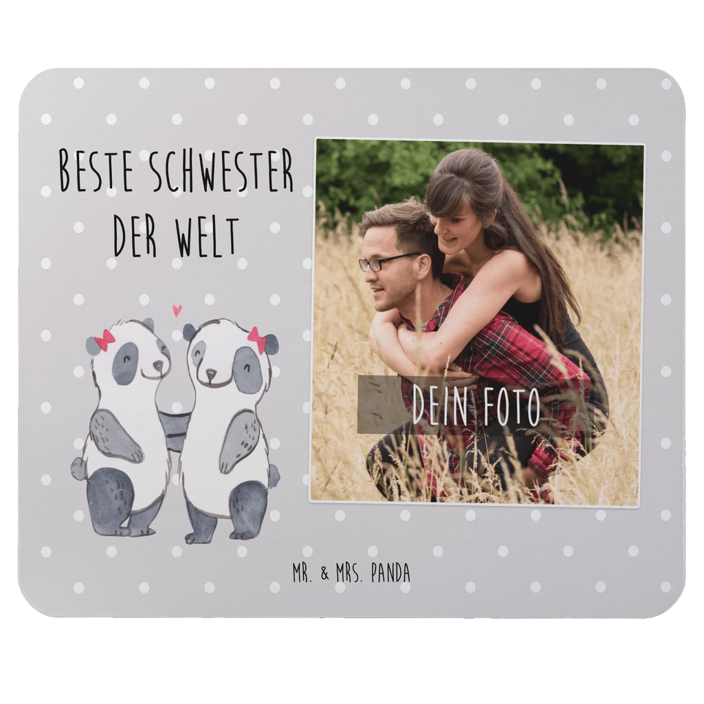 Personalisiertes Foto Mauspad Panda Beste Schwester der Welt Personalisiertes Foto Mauspad, für, Dankeschön, Geschenk, Schenken, Geburtstag, Geburtstagsgeschenk, Geschenkidee, Danke, Bedanken, Mitbringsel, Freude machen, Geschenktipp, Schwestern, Schwester, Geschwister, Schwesterherz, Sister, Familie, Kleinigkeit, Beste, Tochter, Liebe, Kinder