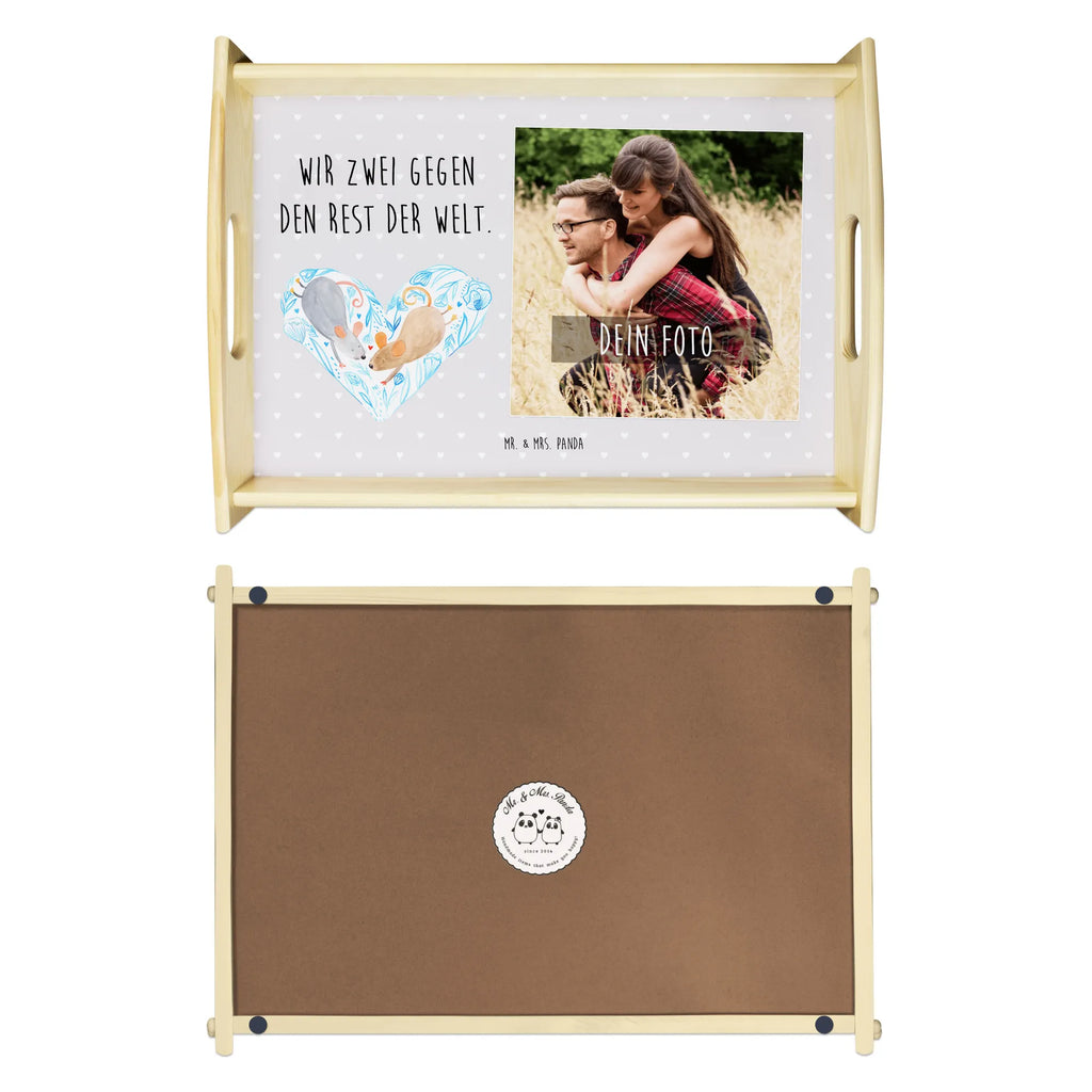 Personalized Photo Serving Tray Mice heart Personalisiertes Service Tablett, Liebe, Partner, Freund, Freundin, Ehemann, Ehefrau, Heiraten, Verlobung, Heiratsantrag, Liebesgeschenk, Jahrestag, Hocheitstag, Maus, Mäuse, Liebesbotschaft, Liebesbeweis, Hochzeit, Lieblingsmensch, Gemeinsamkeit, Love, Geschenk für zwei