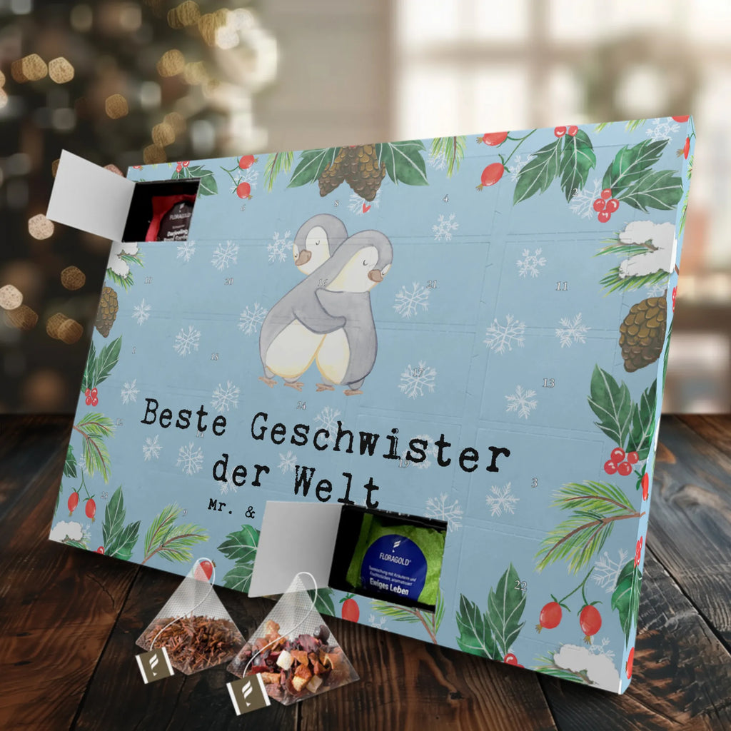 Tee Adventskalender Pinguin Beste Geschwister der Welt Adventskalender, Kerzen Adventskalender, Duftkerzen Adventskalender, für, Dankeschön, Geschenk, Schenken, Geburtstag, Geburtstagsgeschenk, Geschenkidee, Danke, Bedanken, Mitbringsel, Freude machen, Geschenktipp, Geschwister, Geschwisterchen, Bruder, Schwester, Schwestern, Brüder, Familie, Nachwuchs