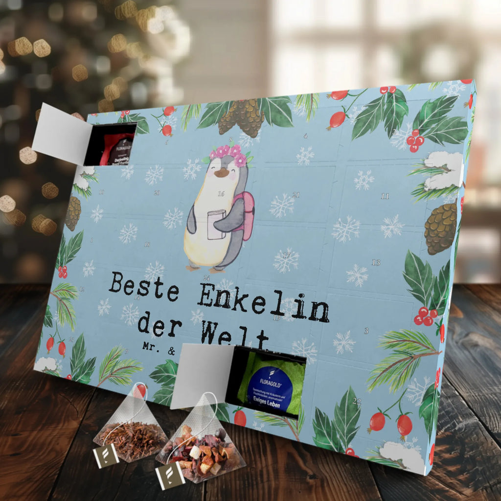 Tee Adventskalender Pinguin Beste Enkelin der Welt Adventskalender, Kerzen Adventskalender, Duftkerzen Adventskalender, für, Dankeschön, Geschenk, Schenken, Geburtstag, Geburtstagsgeschenk, Geschenkidee, Danke, Bedanken, Mitbringsel, Freude machen, Geschenktipp, Enkelin, Enkelkind, Enkeltochter, Oma, Opa, Kind von Tochter, Kind von Sohn, Großtochter, Taufe