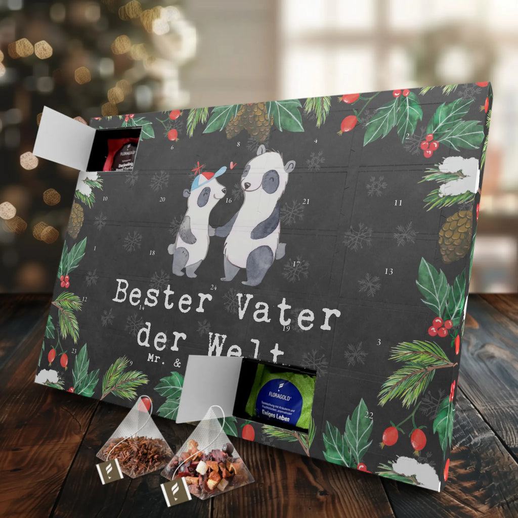 Tee Adventskalender Panda Bester Vater der Welt Adventskalender, Kerzen Adventskalender, Duftkerzen Adventskalender, für, Dankeschön, Geschenk, Schenken, Geburtstag, Geburtstagsgeschenk, Geschenkidee, Danke, Bedanken, Mitbringsel, Freude machen, Geschenktipp, Vater, Papa, Dad, Daddy, Paps, Papi, Vati, Eltern, Geschenk Vater, Mann, Familie, Bester, Kleinigkeit