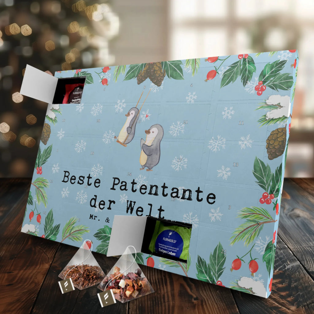 Tee Adventskalender Pinguin Beste Patentante der Welt Adventskalender, Kerzen Adventskalender, Duftkerzen Adventskalender, für, Dankeschön, Geschenk, Schenken, Geburtstag, Geburtstagsgeschenk, Geschenkidee, Danke, Bedanken, Mitbringsel, Freude machen, Geschenktipp, Patentante, Paten Tante, Lieblingstante, Taufpartner, Taufe, Familie, Kleinigkeit, Nichte, Neffe