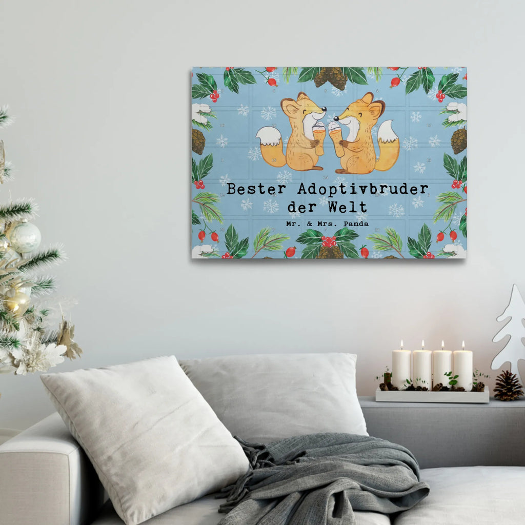 Tee Adventskalender Fuchs Bester Adoptivbruder der Welt Adventskalender, Kerzen Adventskalender, Duftkerzen Adventskalender, für, Dankeschön, Geschenk, Schenken, Geburtstag, Geburtstagsgeschenk, Geschenkidee, Danke, Bedanken, Mitbringsel, Freude machen, Geschenktipp, Adoptivbruder, adoptiert, Bruder, Brudi, Geschwister, Bruderherz, Schwester, Familie, Kleinigkeit, Brother, Bester, Sohn