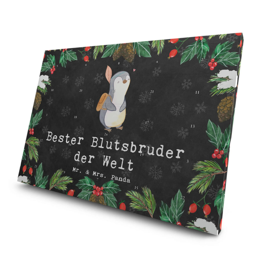 Tee Adventskalender Pinguin Bester Blutsbruder der Welt Adventskalender, Kerzen Adventskalender, Duftkerzen Adventskalender, für, Dankeschön, Geschenk, Schenken, Geburtstag, Geburtstagsgeschenk, Geschenkidee, Danke, Bedanken, Mitbringsel, Freude machen, Geschenktipp, Blutsbruder, Blutsgeschwister, Freund, Brüder, Geschwister, Bruderherz, Brother, Familie, Kleinigkeit, Bester, Sido