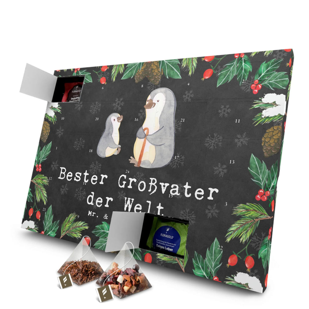 Tee Adventskalender Pinguin Bester Großvater der Welt Adventskalender, Kerzen Adventskalender, Duftkerzen Adventskalender, für, Dankeschön, Geschenk, Schenken, Geburtstag, Geburtstagsgeschenk, Geschenkidee, Danke, Bedanken, Mitbringsel, Freude machen, Geschenktipp, Großvater, Grossvater, Opa, Opi. Großpapa, Großeltern, enkel, Enkelin, Enkelkind, Kleinigkeit, Oppa, Oppi, Bester