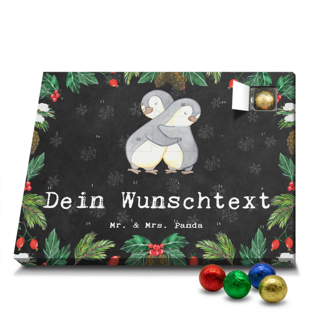 Personalisierter Schoko Adventskalender Pinguin Beste Beziehung der Welt Personalisierter Adventskalender, Adventskalender mit Namen, für, Dankeschön, Geschenk, Schenken, Geburtstag, Geburtstagsgeschenk, Geschenkidee, Danke, Bedanken, Mitbringsel, Freude machen, Geschenktipp, Beziehung, Zusammen sein, Miteinander gehen, Liebe, Verlieb, Liebesgeschenk