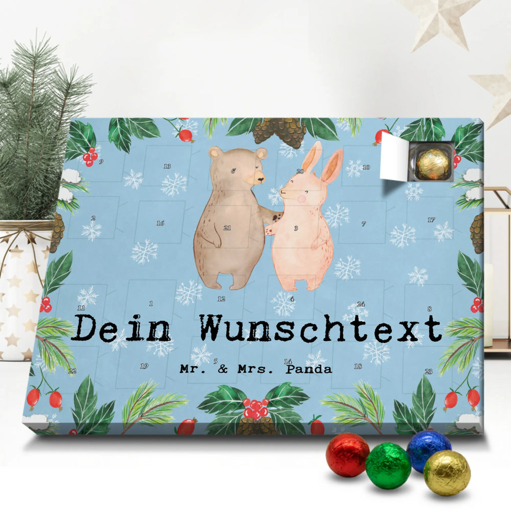 Personalisierter Schoko Adventskalender Hase Beste Freundschaft der Welt Personalisierter Adventskalender, Adventskalender mit Namen, für, Dankeschön, Geschenk, Schenken, Geburtstag, Geburtstagsgeschenk, Geschenkidee, Danke, Bedanken, Mitbringsel, Freude machen, Geschenktipp, Freundschaft, Freunde, Freunde fürs Leben, best friends, Freundin, Freund, Clique, Kumpel, bae, bff