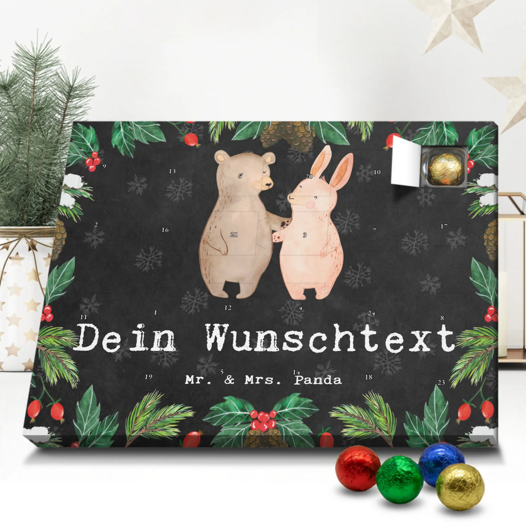 Personalisierter Schoko Adventskalender Hase Beste Freundschaft der Welt Personalisierter Adventskalender, Adventskalender mit Namen, für, Dankeschön, Geschenk, Schenken, Geburtstag, Geburtstagsgeschenk, Geschenkidee, Danke, Bedanken, Mitbringsel, Freude machen, Geschenktipp, Freundschaft, Freunde, Freunde fürs Leben, best friends, Freundin, Freund, Clique, Kumpel, bae, bff