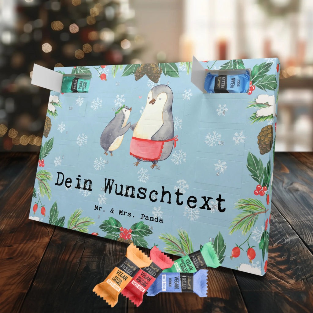 Personalisierter veganer Adventskalender Pinguin Beste Mutter der Welt Personalisierter veganer Adventskalender, für, Dankeschön, Geschenk, Schenken, Geburtstag, Geburtstagsgeschenk, Geschenkidee, Danke, Bedanken, Mitbringsel, Freude machen, Geschenktipp, Mama, Mami, Mutter, Muttertag, Mutti, Ma, Tochter, Sohn, Beste Mama, Beste, Supermama