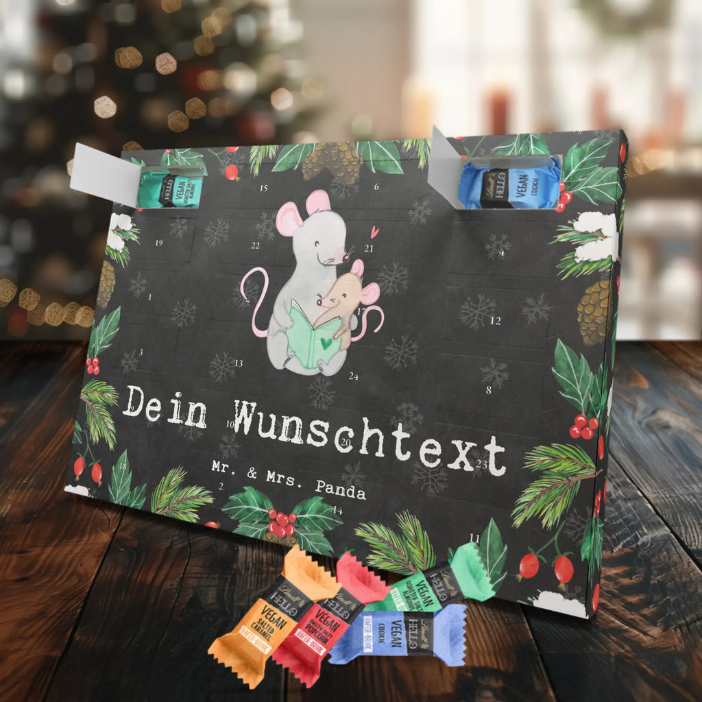 Personalisierter veganer Adventskalender Maus Beste Adoptivmutter der Welt Personalisierter veganer Adventskalender, für, Dankeschön, Geschenk, Schenken, Geburtstag, Geburtstagsgeschenk, Geschenkidee, Danke, Bedanken, Mitbringsel, Freude machen, Geschenktipp, Adoptivmutter, Adoptivmama, adoptiert, Mama, Mami, Mutter, Muttertag, Mutti, Ma, Tochter, Sohn, Beste Mama, Beste, Supermama