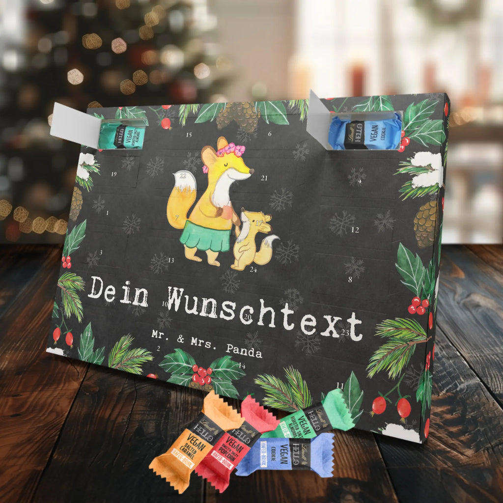 Personalisierter veganer Adventskalender Fuchs Beste Mama der Welt Personalisierter veganer Adventskalender, für, Dankeschön, Geschenk, Schenken, Geburtstag, Geburtstagsgeschenk, Geschenkidee, Danke, Bedanken, Mitbringsel, Freude machen, Geschenktipp, Mama, Mami, Mutter, Muttertag, Mutti, Ma, Tochter, Sohn, Beste Mama, Beste, Supermama