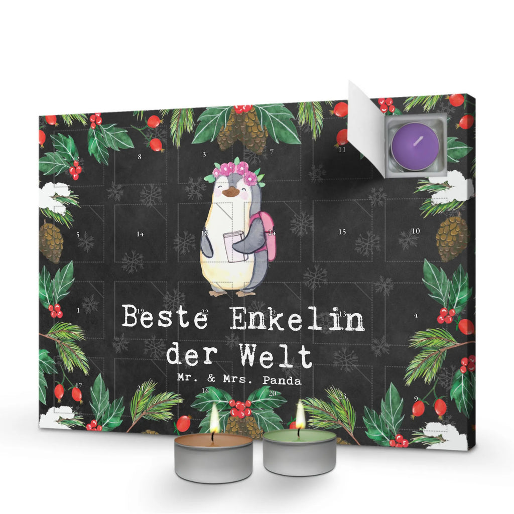 Duftkerzen Adventskalender Pinguin Beste Enkelin der Welt Adventskalender, Kerzen Adventskalender, Duftkerzen Adventskalender, für, Dankeschön, Geschenk, Schenken, Geburtstag, Geburtstagsgeschenk, Geschenkidee, Danke, Bedanken, Mitbringsel, Freude machen, Geschenktipp, Enkelin, Enkelkind, Enkeltochter, Oma, Opa, Kind von Tochter, Kind von Sohn, Großtochter, Taufe