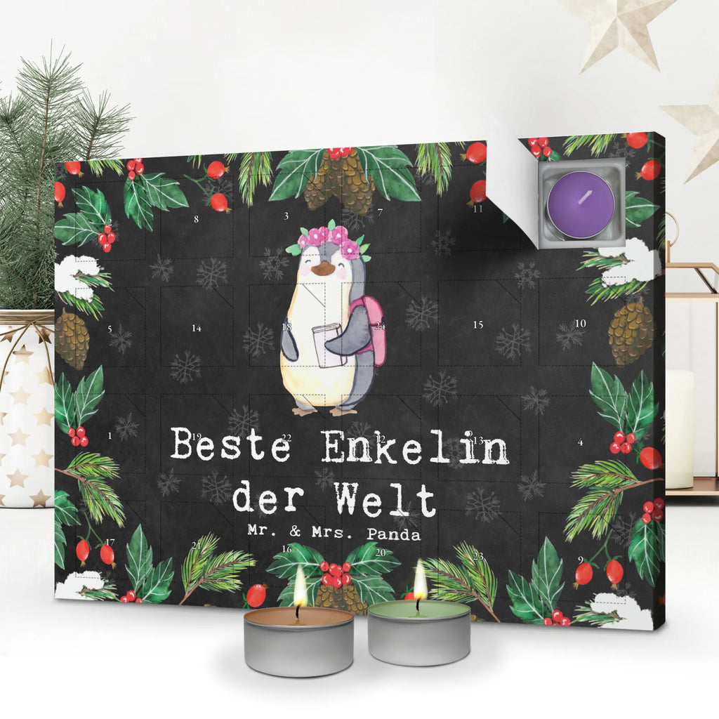 Duftkerzen Adventskalender Pinguin Beste Enkelin der Welt Adventskalender, Kerzen Adventskalender, Duftkerzen Adventskalender, für, Dankeschön, Geschenk, Schenken, Geburtstag, Geburtstagsgeschenk, Geschenkidee, Danke, Bedanken, Mitbringsel, Freude machen, Geschenktipp, Enkelin, Enkelkind, Enkeltochter, Oma, Opa, Kind von Tochter, Kind von Sohn, Großtochter, Taufe