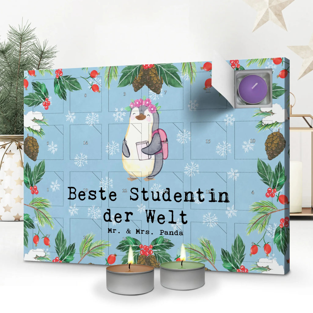 Duftkerzen Adventskalender Pinguin Beste Studentin der Welt Adventskalender, Kerzen Adventskalender, Duftkerzen Adventskalender, für, Dankeschön, Geschenk, Schenken, Geburtstag, Geburtstagsgeschenk, Geschenkidee, Danke, Bedanken, Mitbringsel, Freude machen, Geschenktipp, Studentin, Studium, Tochter, Spaß, Musterschülerin, lustig, Studienabschluss, witzig, Universität, Abschluss, Alumni, Uni, Studenten, Hochschule