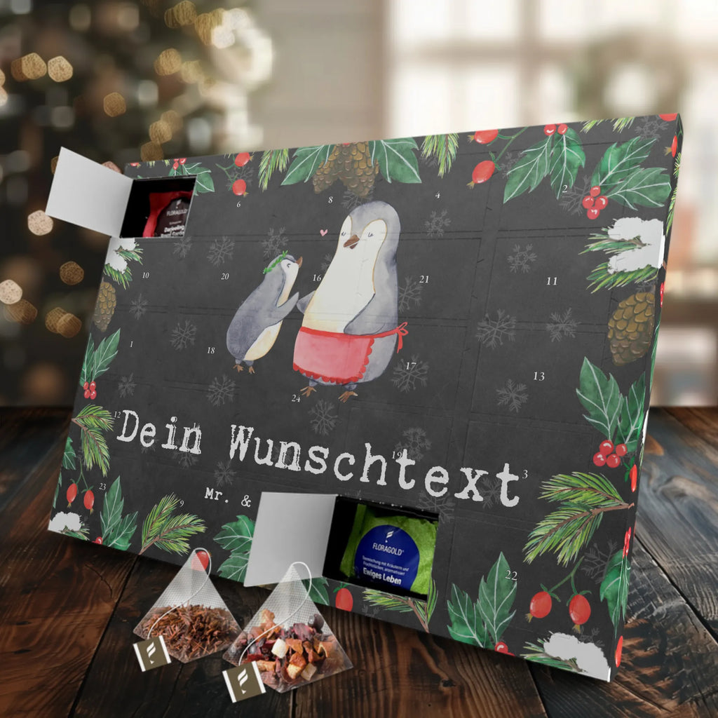 Personalisierter Tee Adventskalender Pinguin Beste Mutter der Welt Personalisierter Tee Adventskalender, für, Dankeschön, Geschenk, Schenken, Geburtstag, Geburtstagsgeschenk, Geschenkidee, Danke, Bedanken, Mitbringsel, Freude machen, Geschenktipp, Mama, Mami, Mutter, Muttertag, Mutti, Ma, Tochter, Sohn, Beste Mama, Beste, Supermama