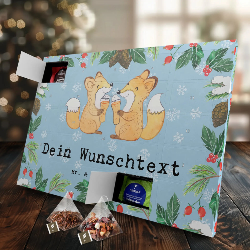 Personalisierter Tee Adventskalender Fuchs Bester Vetter der Welt Personalisierter Tee Adventskalender, für, Dankeschön, Geschenk, Schenken, Geburtstag, Geburtstagsgeschenk, Geschenkidee, Danke, Bedanken, Mitbringsel, Freude machen, Geschenktipp, Vetter, Cousin, Kousin, Sohn von Onkel, Sohn von Tante, Familie, Verwandtschaft, Cousine