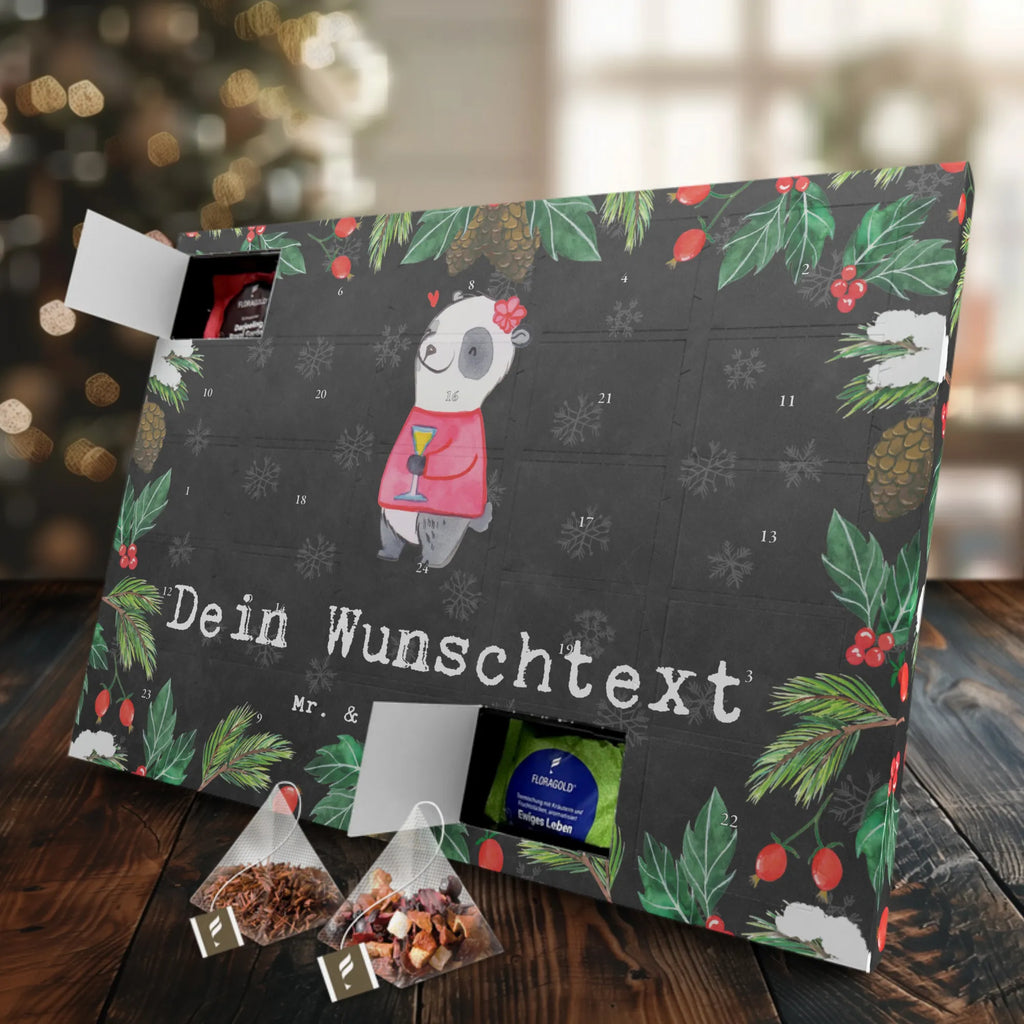 Personalisierter Tee Adventskalender Panda Beste Schwiegertochter der Welt Personalisierter Tee Adventskalender, für, Dankeschön, Geschenk, Schenken, Geburtstag, Geburtstagsgeschenk, Geschenkidee, Danke, Bedanken, Mitbringsel, Freude machen, Geschenktipp, Schwiegertochter, Tochter, Ehefrau des Sohns, Frau, angeheiratet, Hochzeit