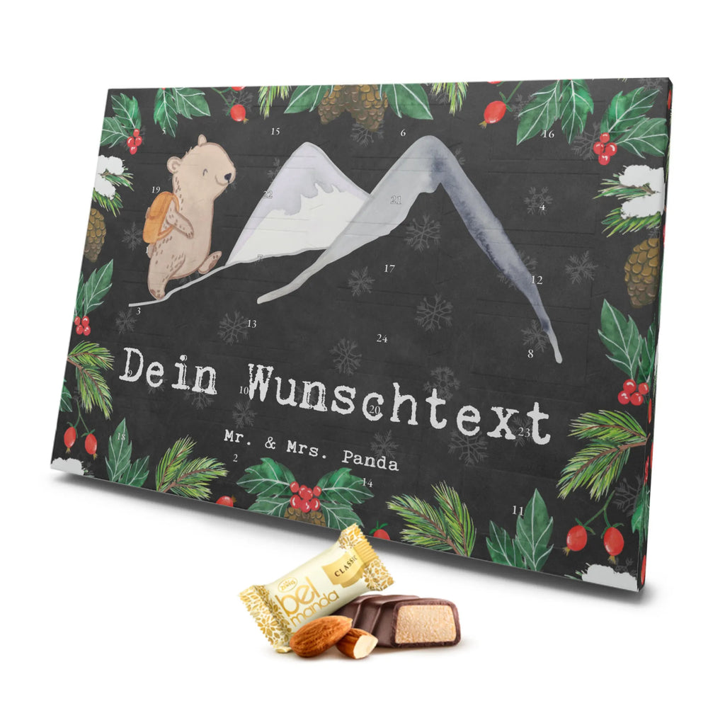 Personalisierter Marzipan Adventskalender Bär Bergsteigen Personalisierter Marzipan Adventskalender, Geschenk, Sport, Sportart, Hobby, Schenken, Danke, Dankeschön, Auszeichnung, Gewinn, Sportler, Bergsteigen, wandern, Bergsport, Trekking, Alpinismus, Alpinwandern