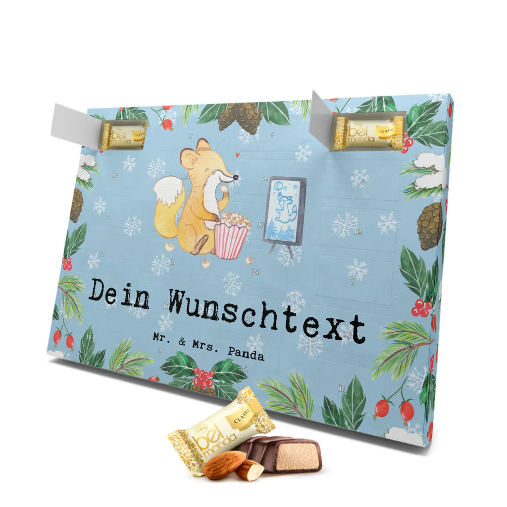 Personalisierter Marzipan Adventskalender Fuchs Filme gucken Personalisierter Marzipan Adventskalender, Geschenk, Sport, Sportart, Hobby, Schenken, Danke, Dankeschön, Auszeichnung, Gewinn, Sportler, Filmabend, Filme gucken, TV, Fernsehen, Kino